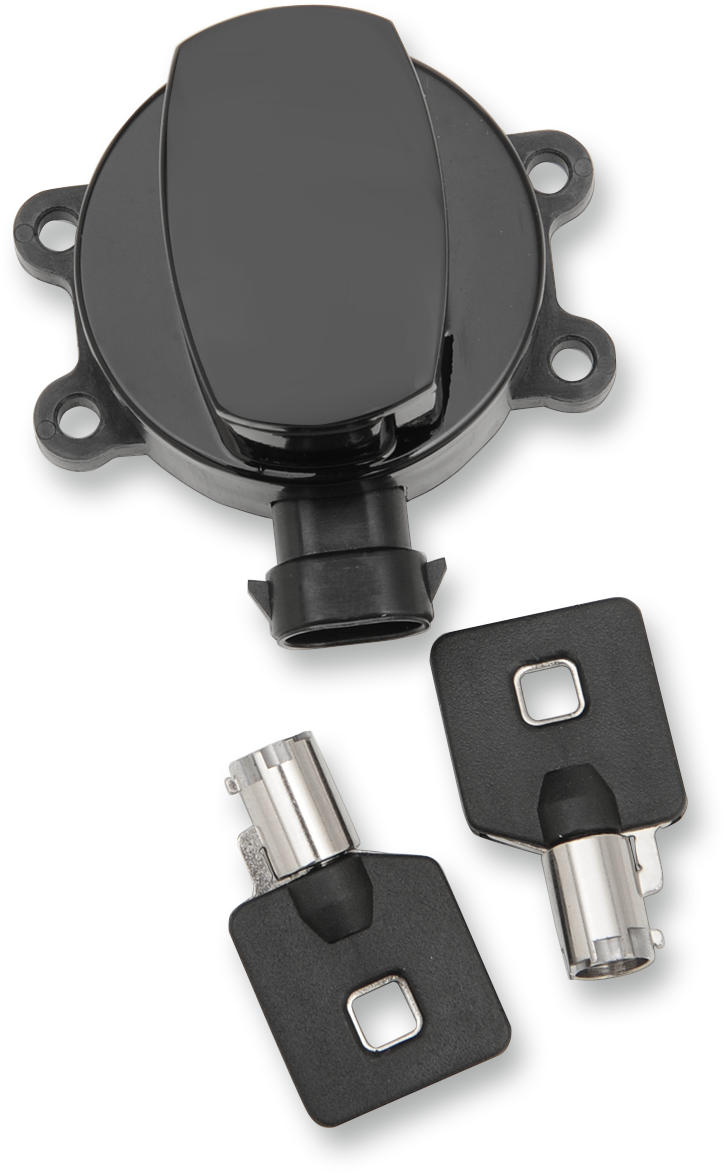 Drag Specialties Side Hinge Ignition Switch - Gloss Black