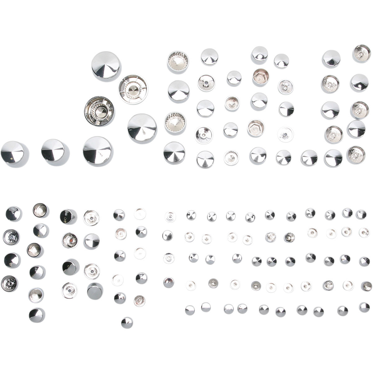 Drag Specialties - Bolt Cover Kit - Deluxe/Engine - Chrome - '09-'17 Softail