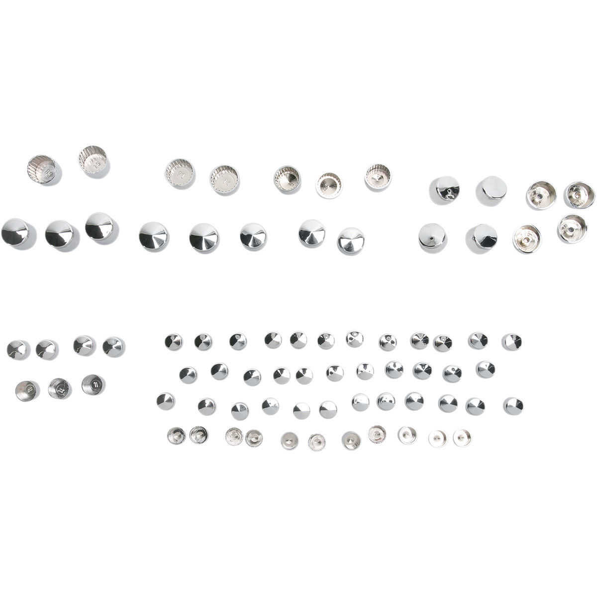 Drag Specialties - Bolt Cover Kit - Standard/Engine - Chrome - '06-'17 Dyna