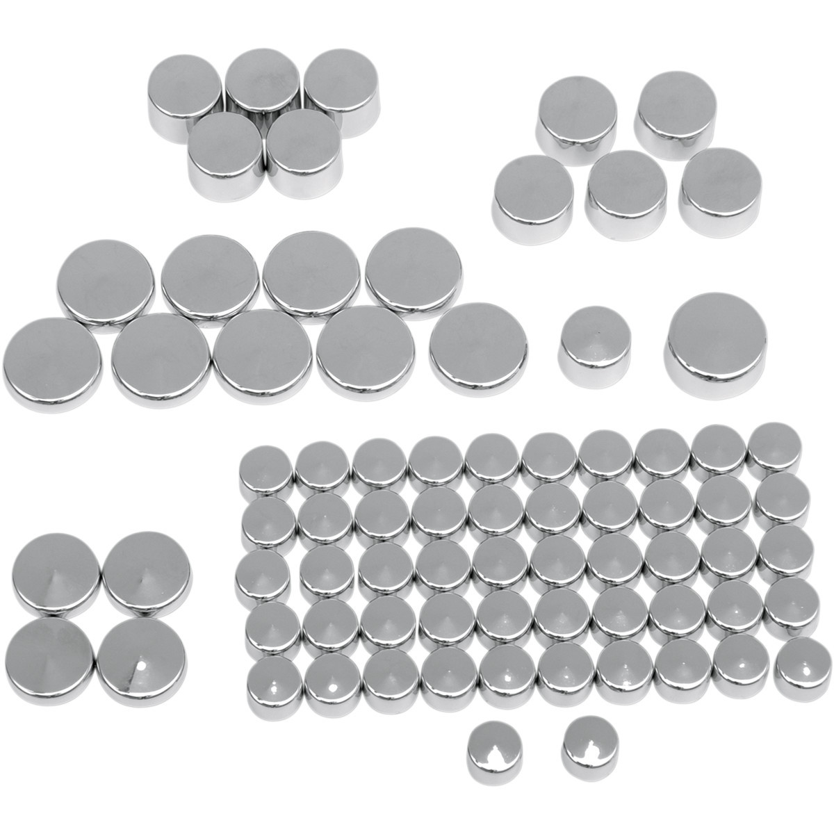 Drag Specialties - Bolt Cover Kit - Standard/Engine - Chrome - '04-'21 Sportster