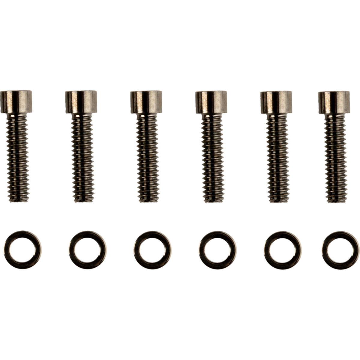 Drag Specialties - Bolt Kit - Transmission Top Cover - Smooth/Socket-Head - Black/Chrome - M8