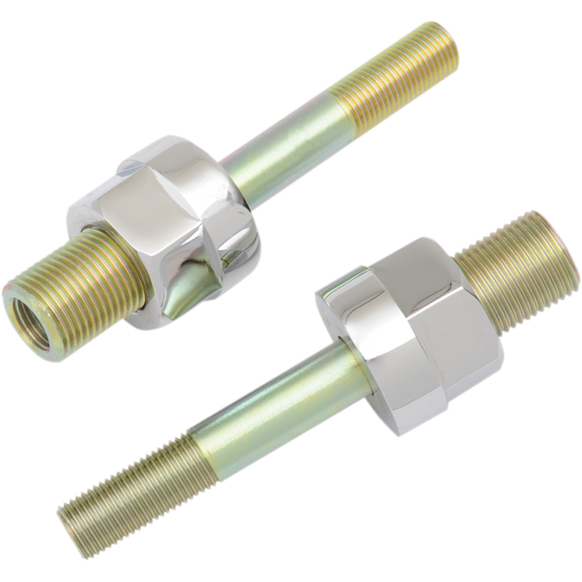 Burly Brand #B28-257CH - Adjustable Shock Lowering Kit - Rear - Lowers 0"-1.25" - Chrome/Gold Anodized Finish