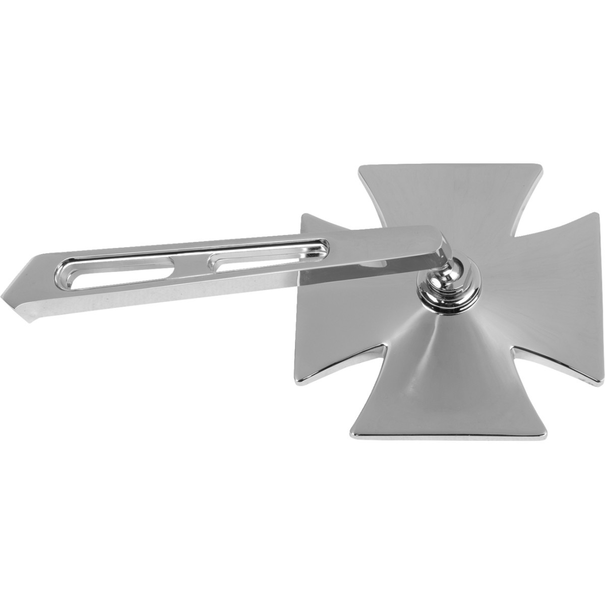 Emgo #20-34862A - Mirror - Side View - Maltese Cross - Split Stem - Left - Bolt-On - Each