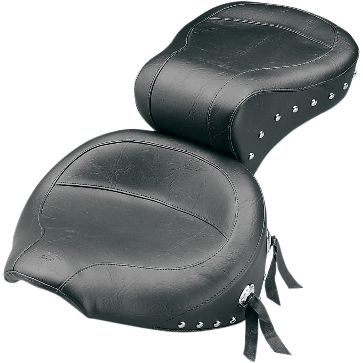 Mustang #75503 - Wide Studded Touring Seat - Softail '84-'99