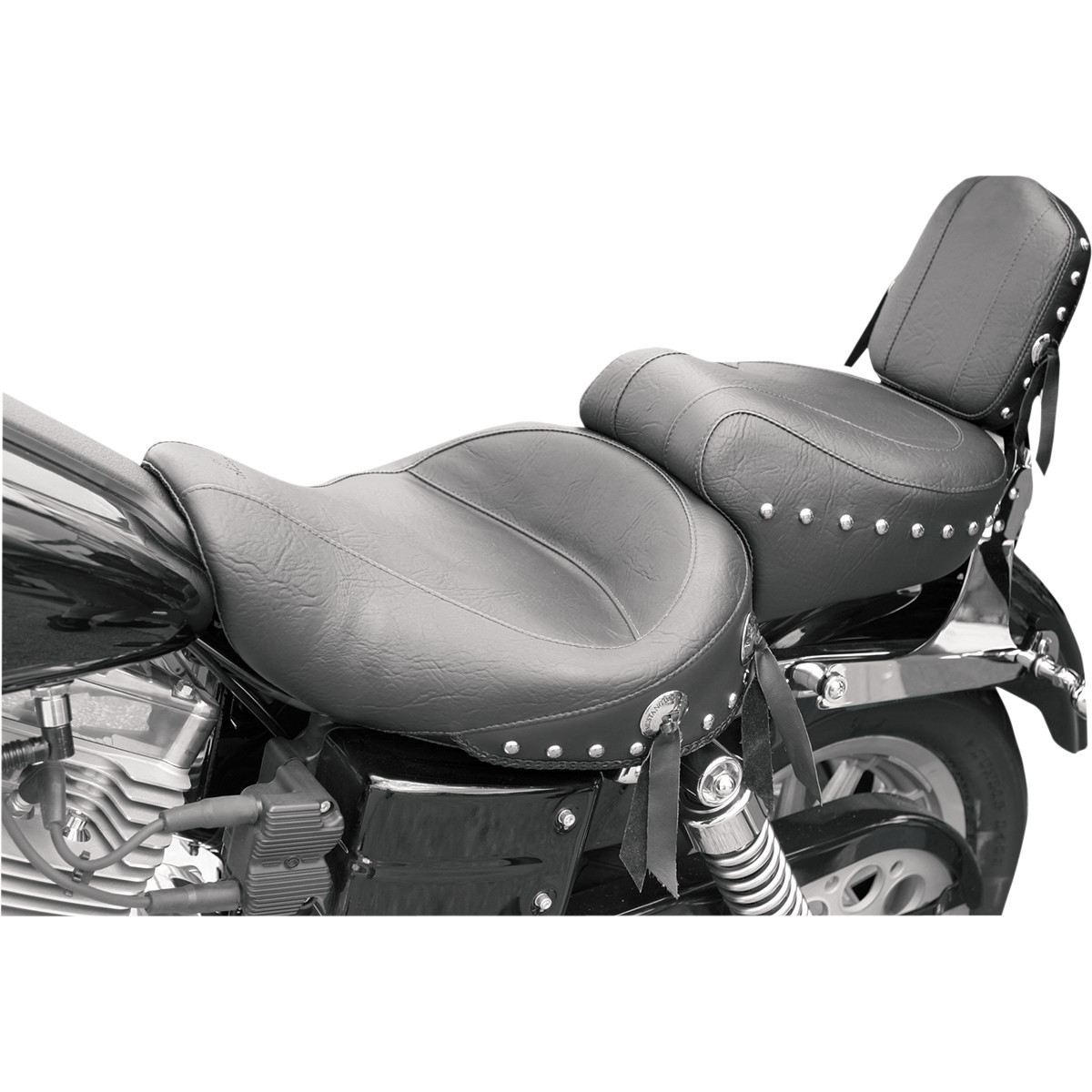 Mustang #75530 - Wide Studded Seat - FXDWG '96-'03