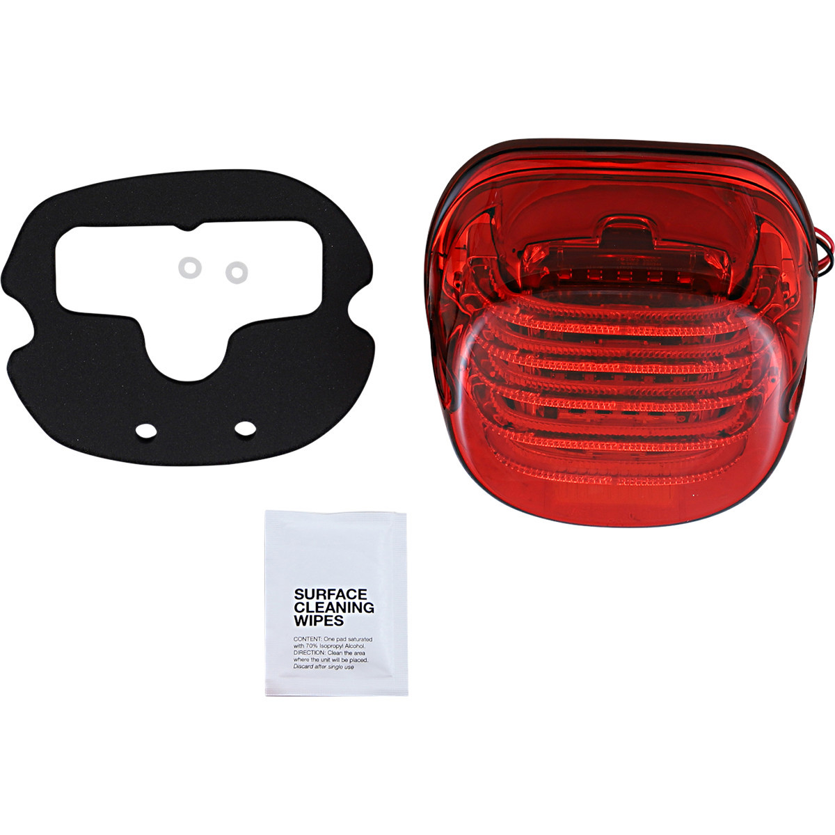 Custom Dynamics #PB-TL-LPBW-R - Taillight - with Bottom License Plate Illumination Window - Red
