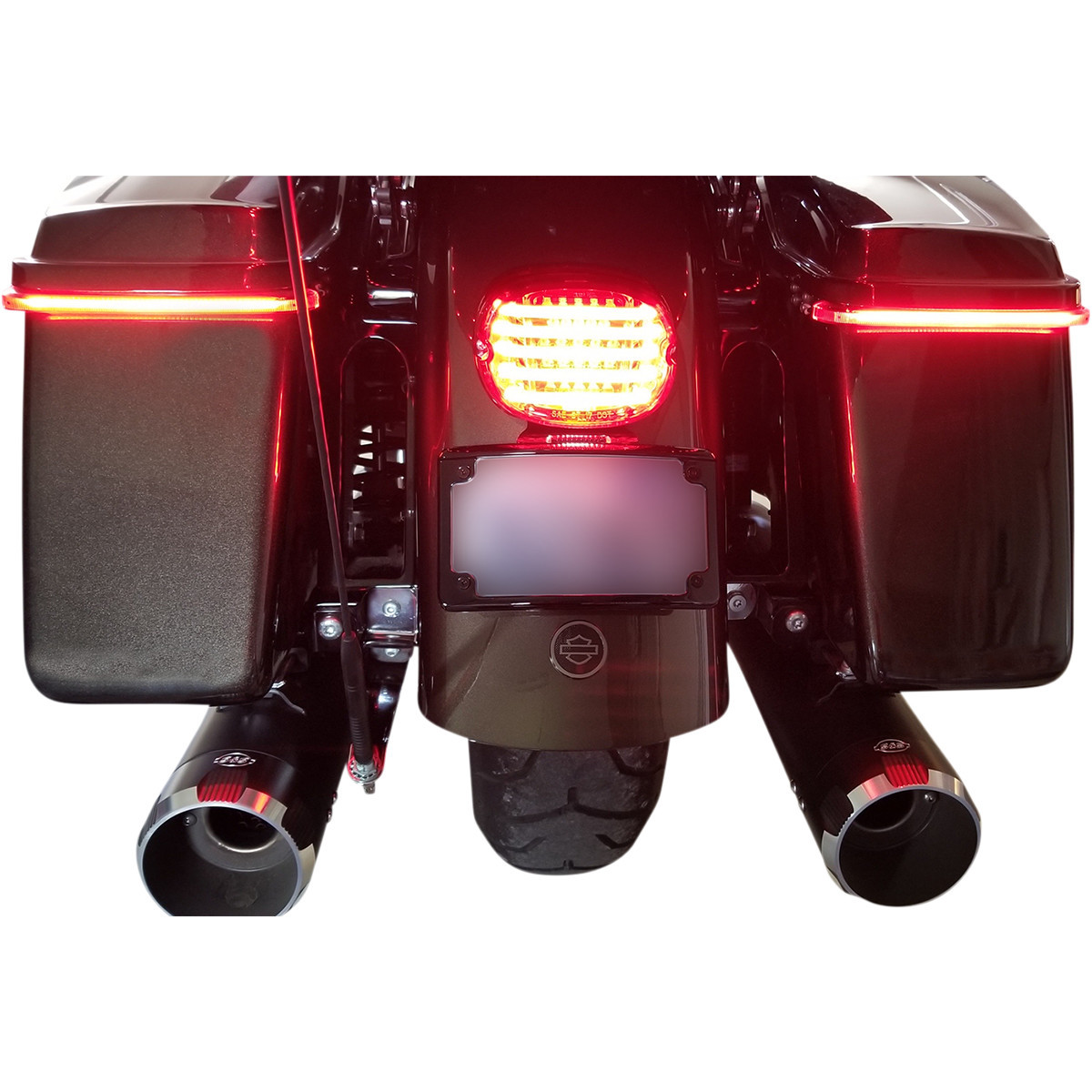 Custom Dynamics #PB-TL-LPBW-R - Taillight - with Bottom License Plate Illumination Window - Red