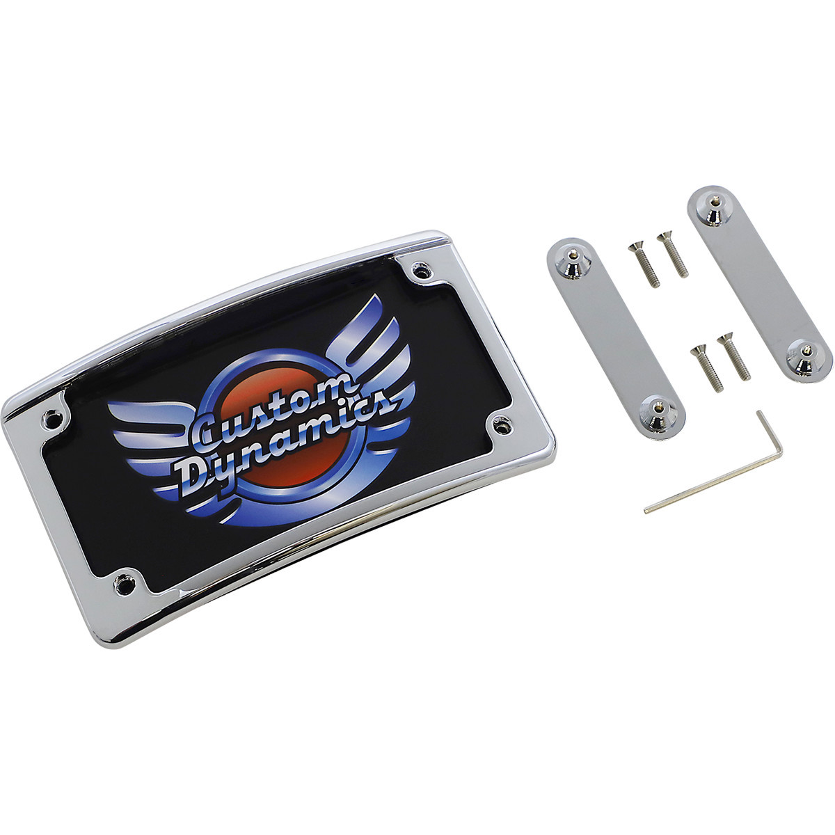 Custom Dynamics #LPF-RAD-CVO-C - License Plate Frame - LED - Chrome