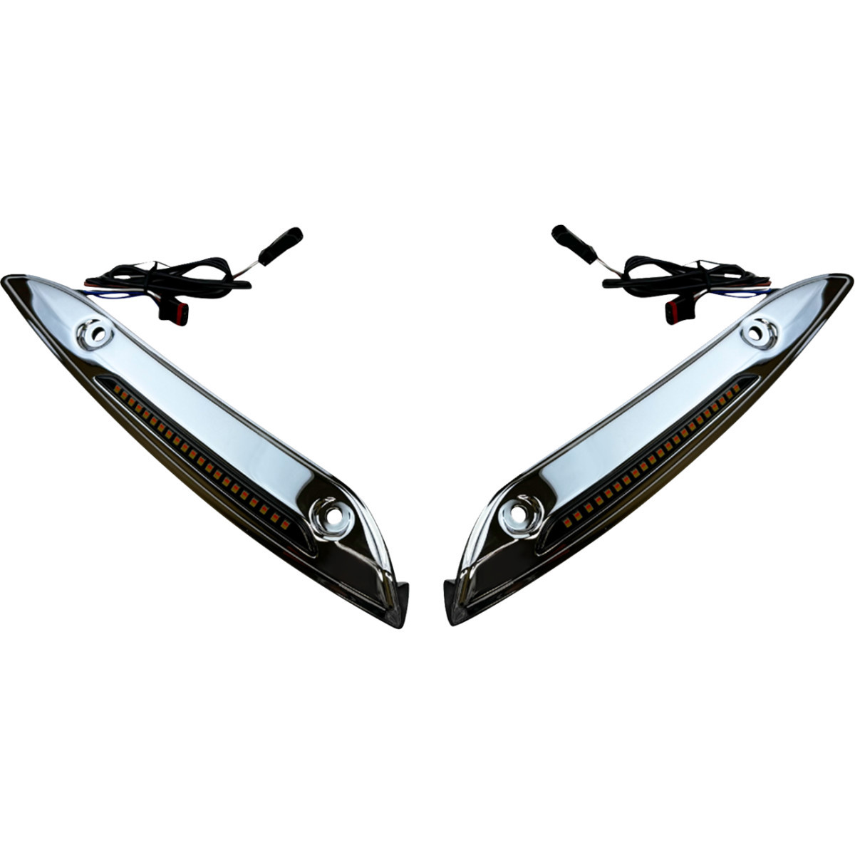 Custom Dynamics #CD-RG-WT-AW2-C - Windshield Trim - Chrome