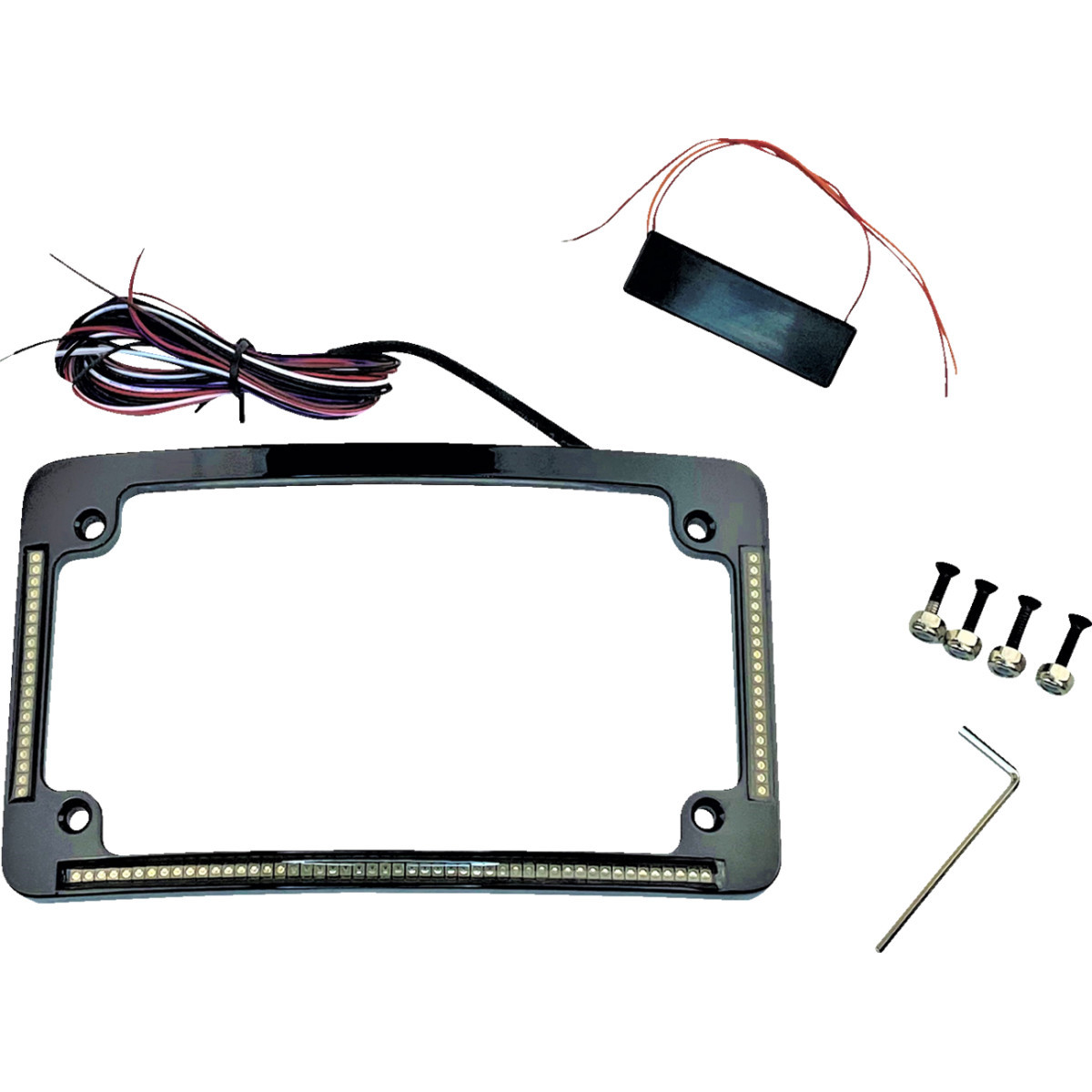 Custom Dynamics #TF05-B - License Plate Frame - Radius - Black