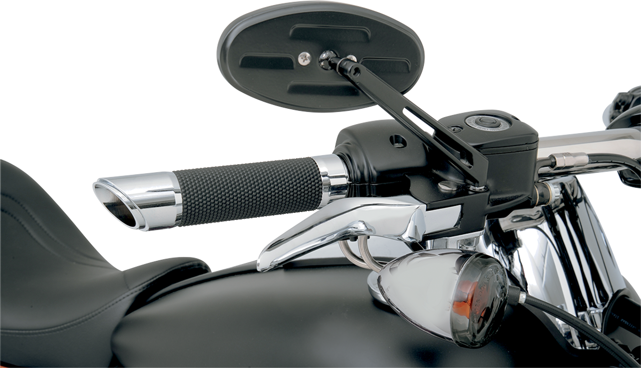 Drag Specialties Mirror - Stealth II - Side View - Oval - Black