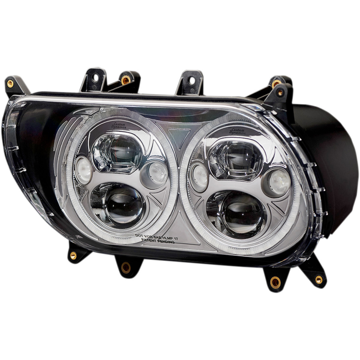 Custom Dynamics #CDTB-RG-15-C - Headlight - Chrome - FLTR