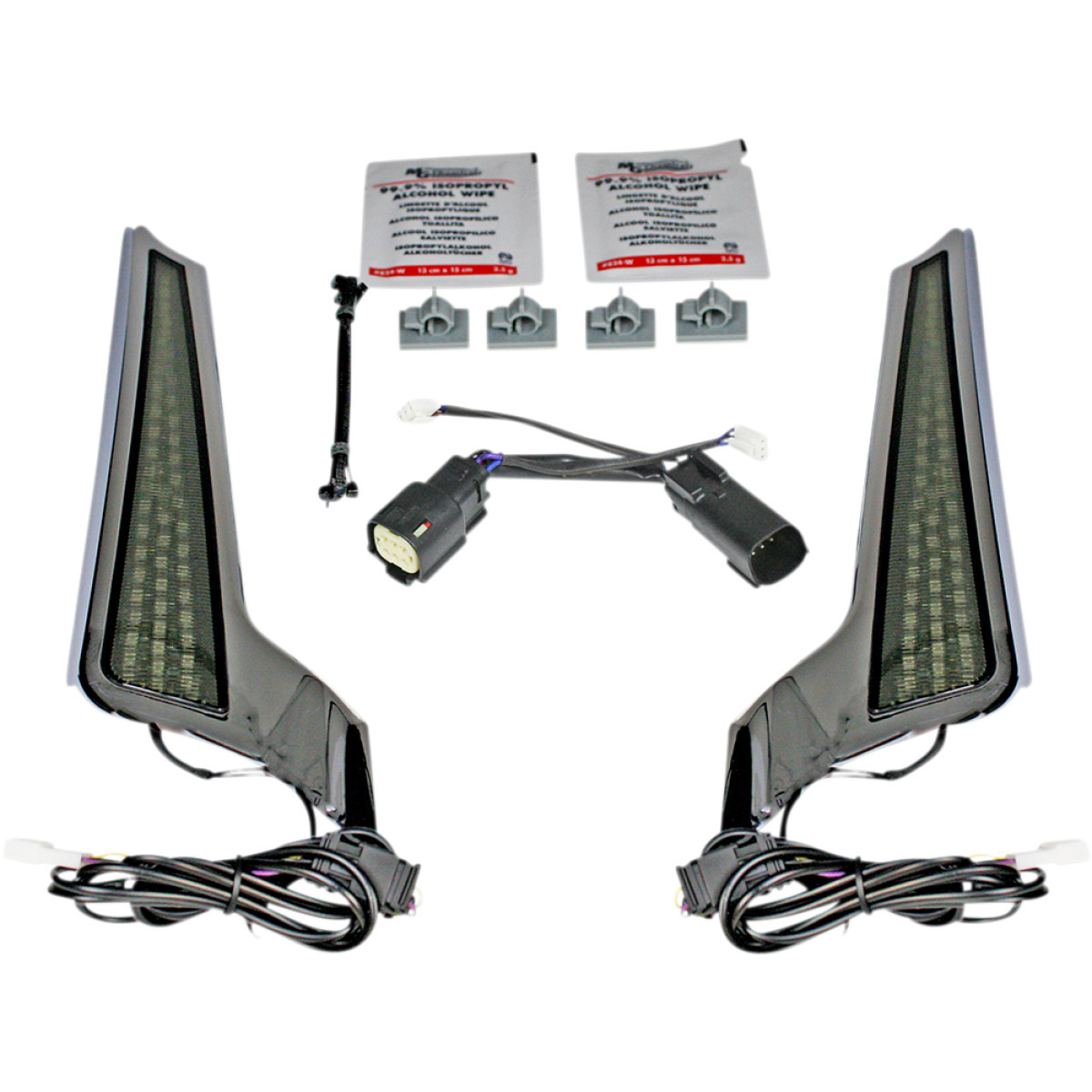 Custom Dynamics #CD-FASCIA-BCMSC - Fascia LED Light Panels - Chrome/Smoke