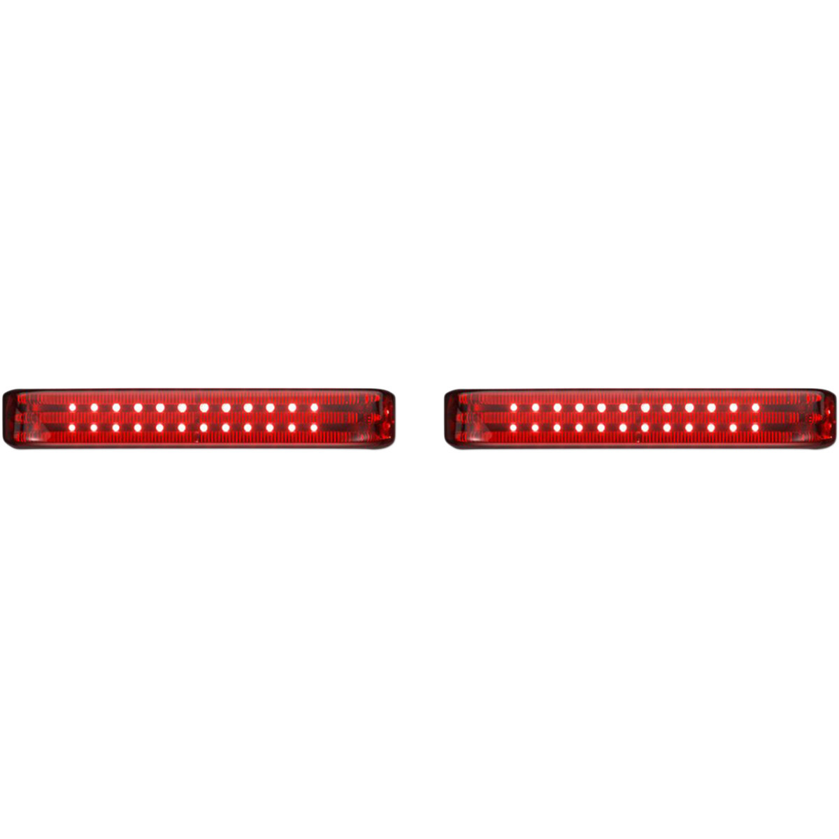 Custom Dynamics #PB-SB-SS6-CR - Saddlebag Lights - SS6 - Chrome/Red