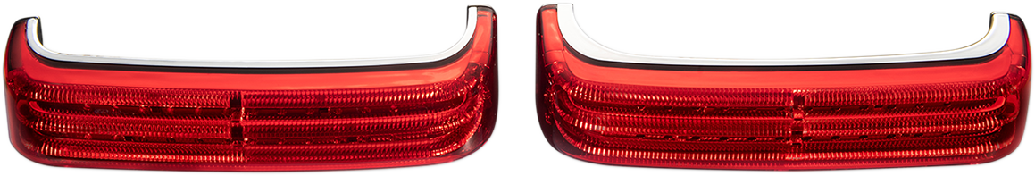 Custom Dynamics #PB-SB-HD-CR - Saddlebag Lights - Chrome/Red