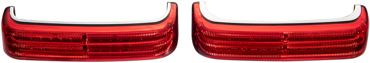 Custom Dynamics #PB-SB-BCM-CR - Saddlebag Lights - BCM - Chrome/Red