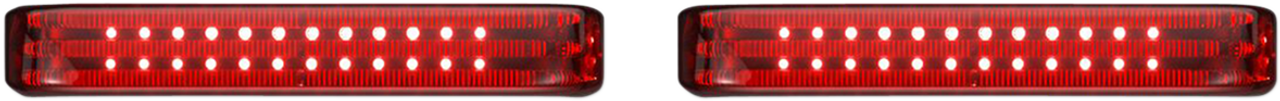 Saddlebag Lights - BCM - Chrome/Red
