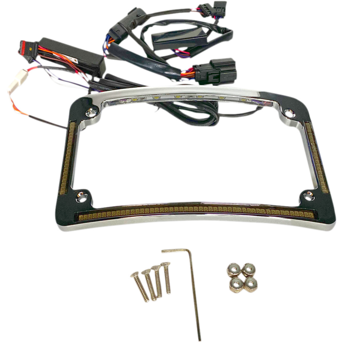 Custom Dynamics #TF05-BCM-C - Radius License Plate Frame - Chrome