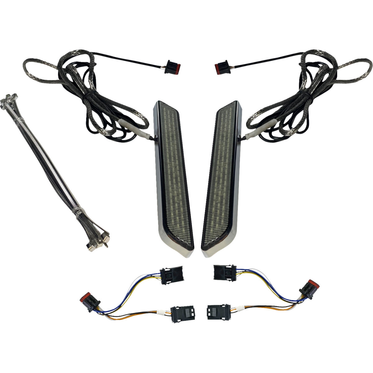 Custom Dynamics #CD-FORK-BCM-SC - LED Fork Light - Smoke - Chrome
