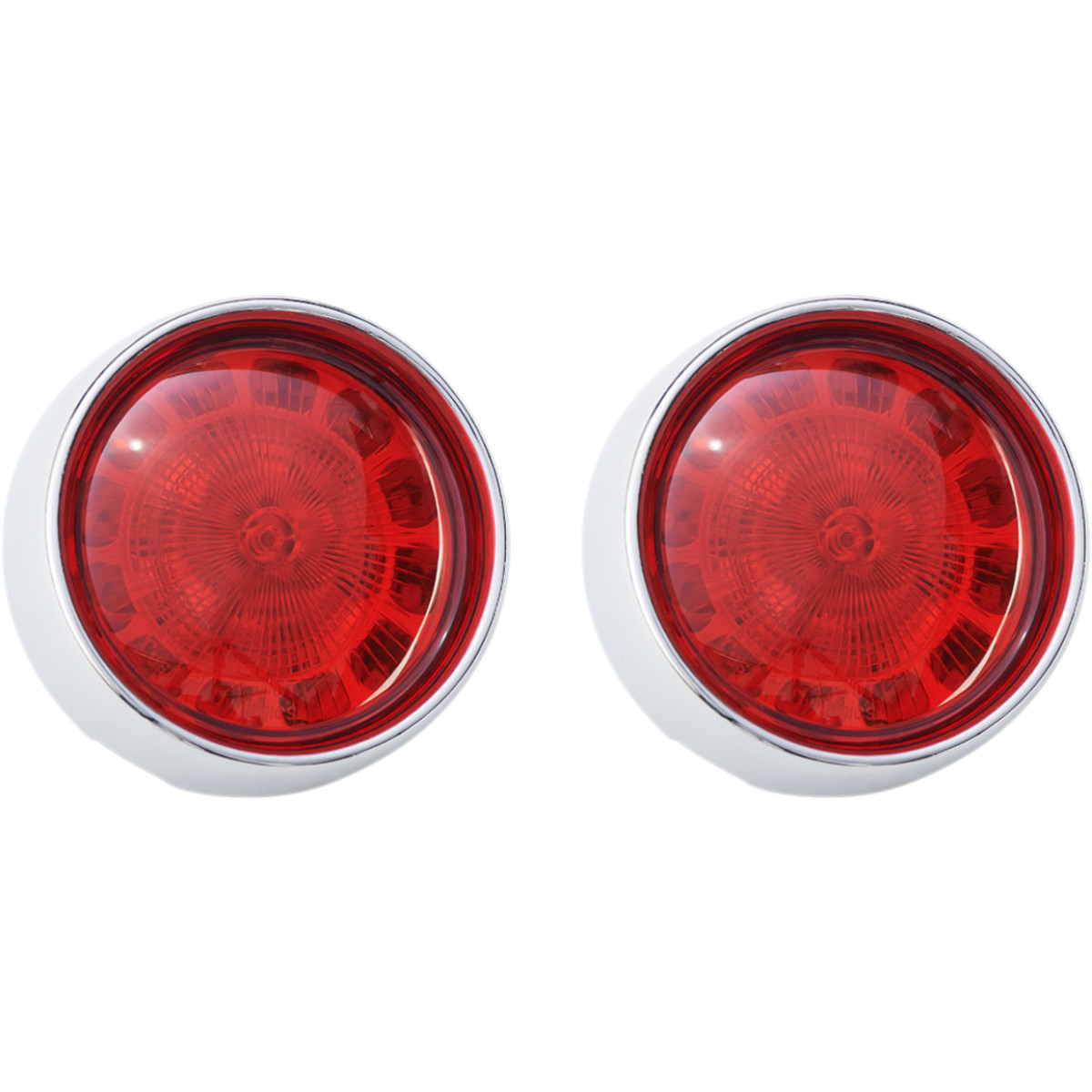Custom Dynamics #PB-BB-R-1156CR - Bullet Turn Signal - 1156 - Chrome - Red Lens