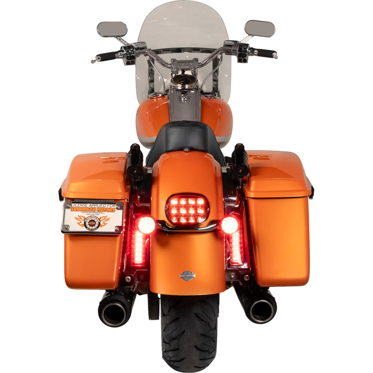 Custom Dynamics #PB-BB-R-1156CR - Bullet Turn Signal - 1156 - Chrome - Red Lens