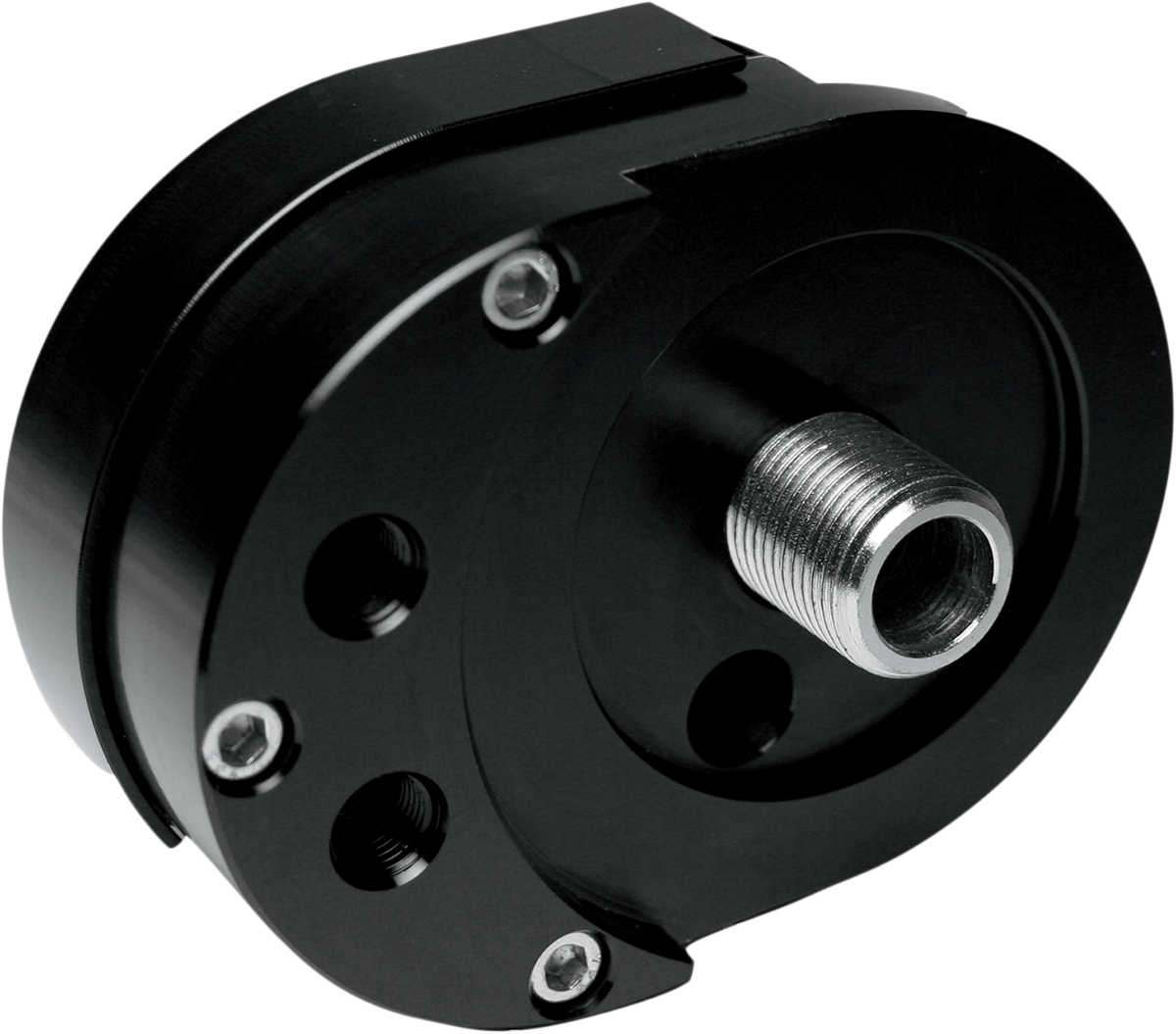 Offset Oil Filter Mount - Black