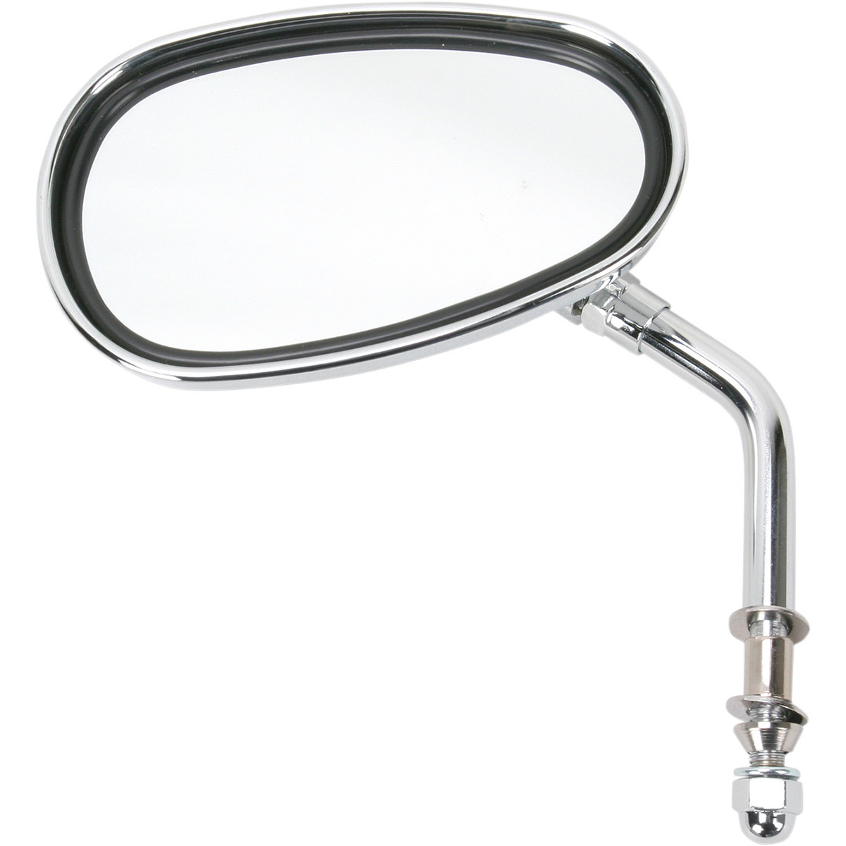Emgo #20-86837 - Mirror - Side View - Lil' Cruiser/Oval - Standard Stem - Left/Right - Bolt-On - Each