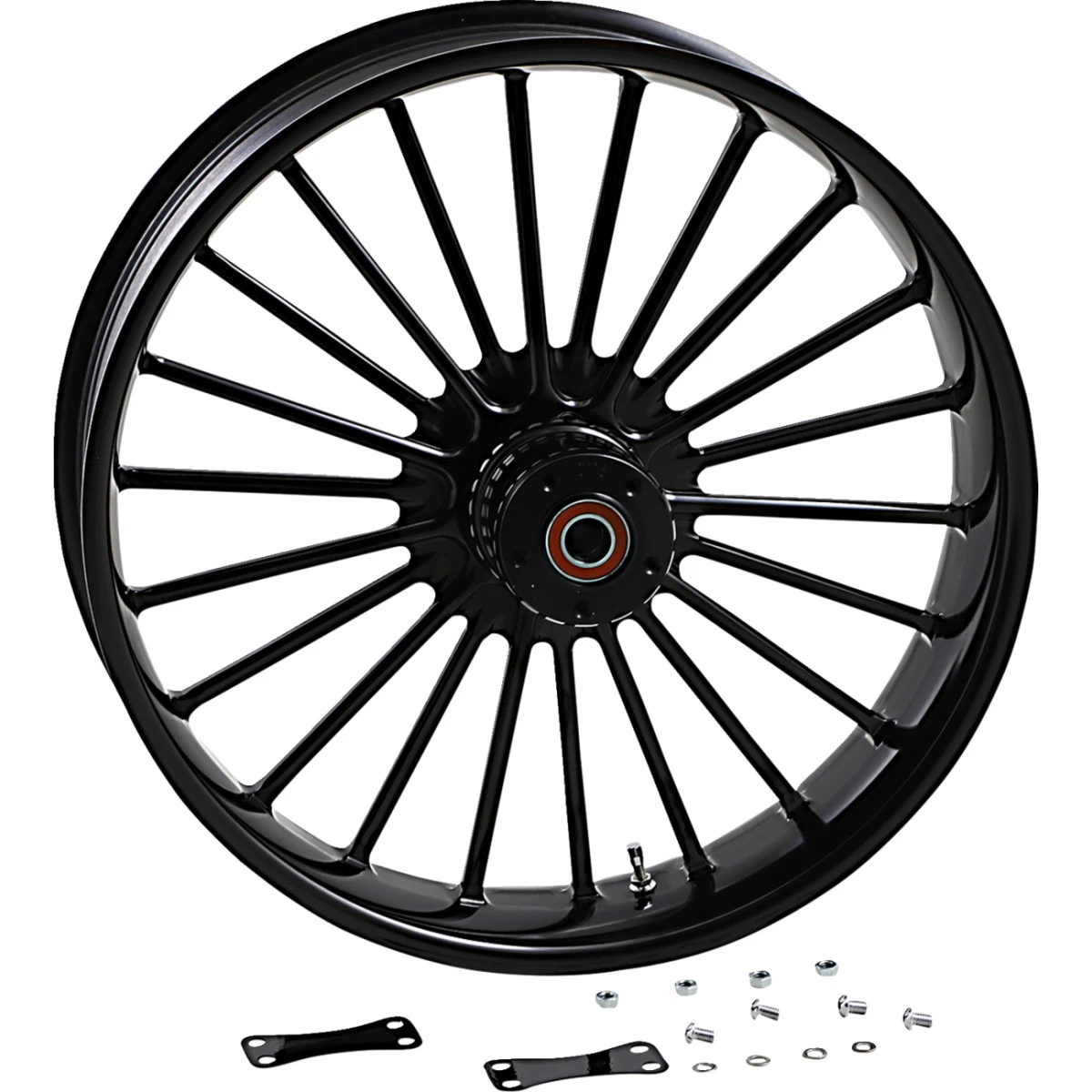 RC Components #0321350-126B - Wheel - Illusion - Front - Dual Disc/without ABS - Black - 21x3.5