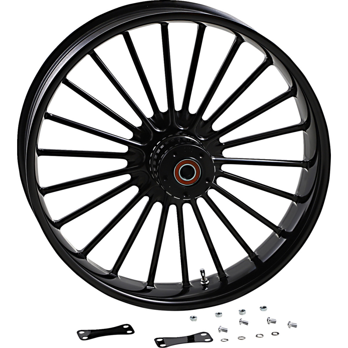 RC Components #0321350-126B - Wheel - Illusion - Front - Dual Disc/without ABS - Black - 21x3.5
