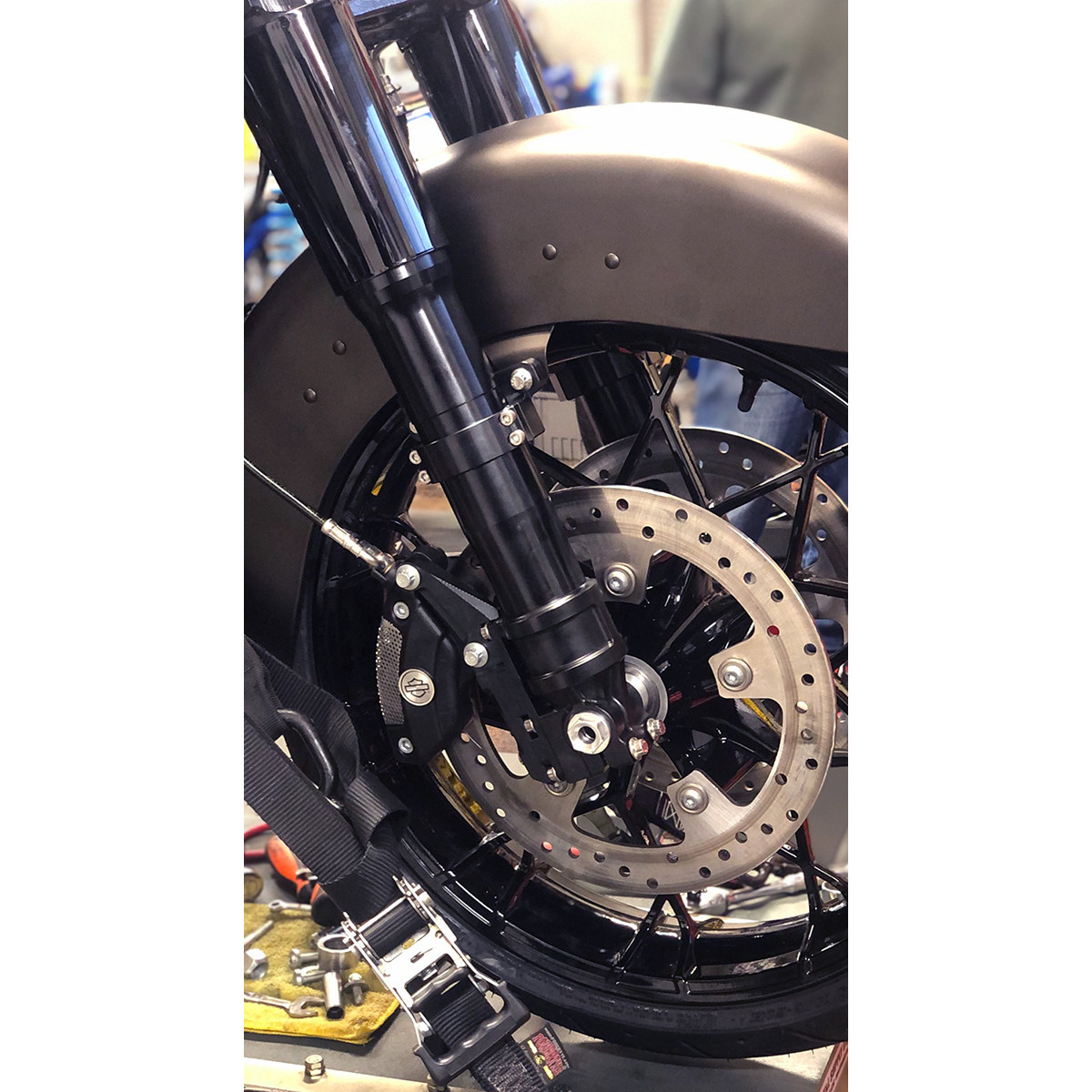 Alloy ART #49LLFL-2ABS - Fork Legs - 49 mm - Lower - Black Anodized