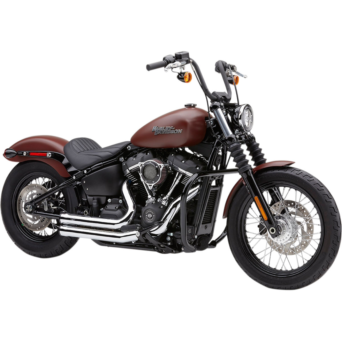 Cobra #601-2107B - Freeway Bar (Highway Bar) - Black - Softail