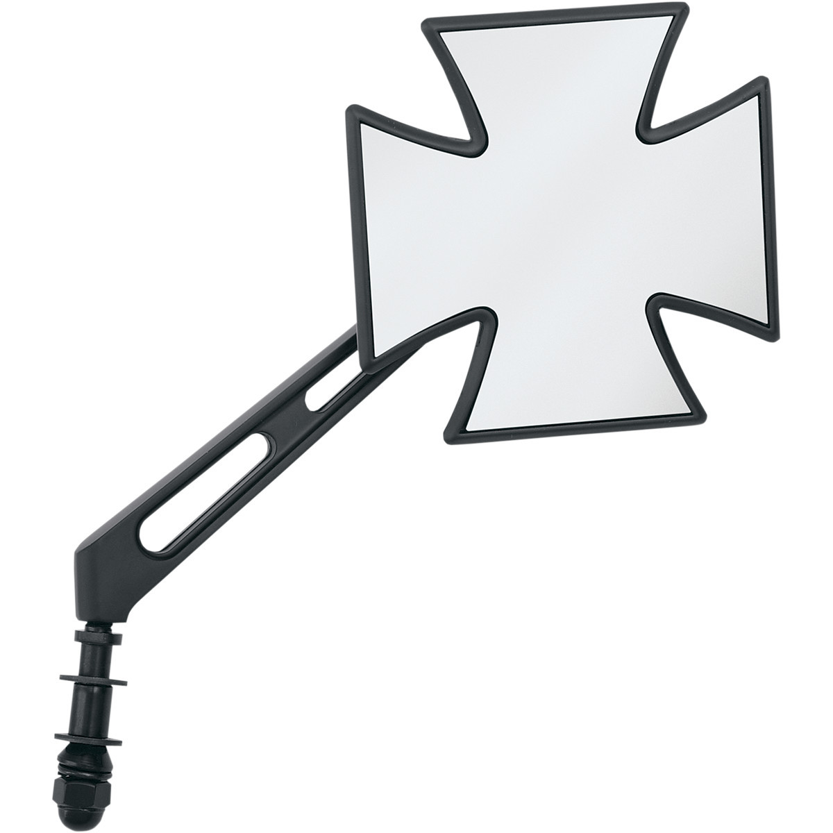 Drag Specialties - Mirror - Side View - Maltese - Black - Air-Glide Stem - Each