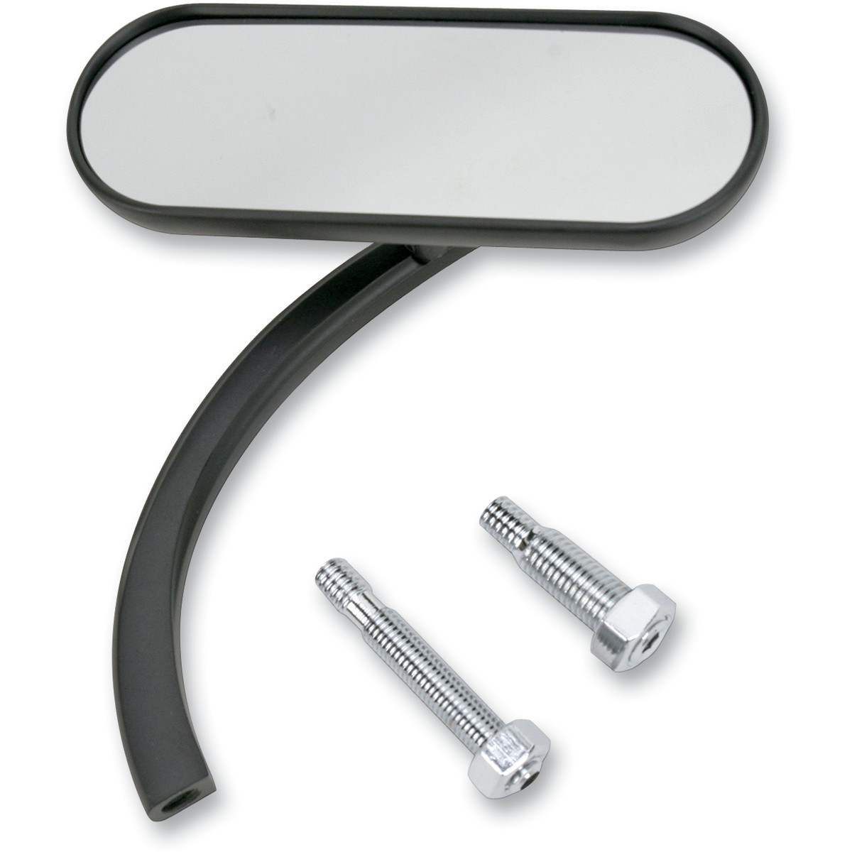 Arlen Ness #13-413 - Mirror - Micro - Mini - Side View - Oval - Black - Right