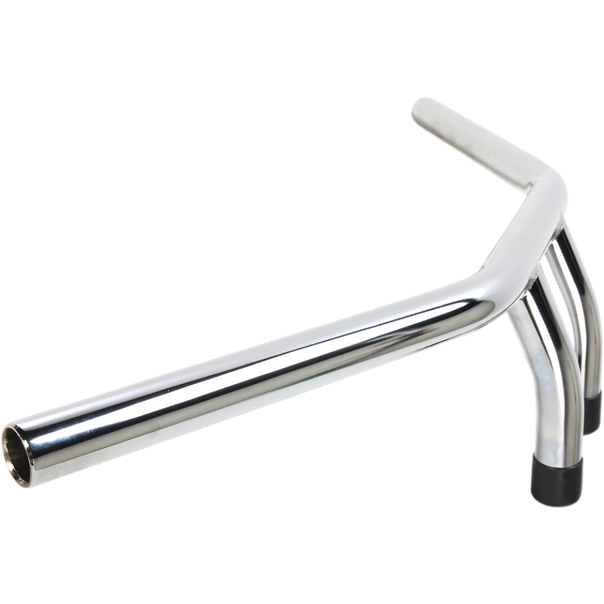 Emgo #07-93422 - 1" T-Bar Handlebar - 8" - Dimpled - Chrome