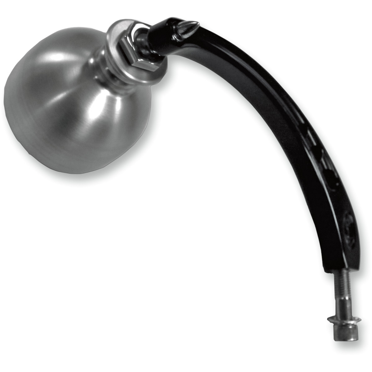 Joker Machine #03-021R - Mirror - Beer Schooner - Side View - Round - Black/Silver - Right