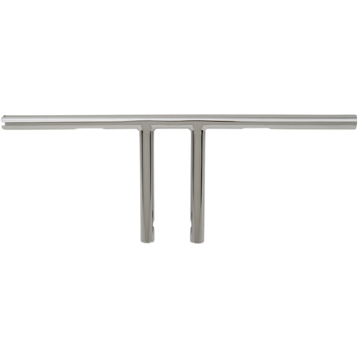Drag Specialties - 1" T-Bar - Dimpled - Straight - 8" - Chrome