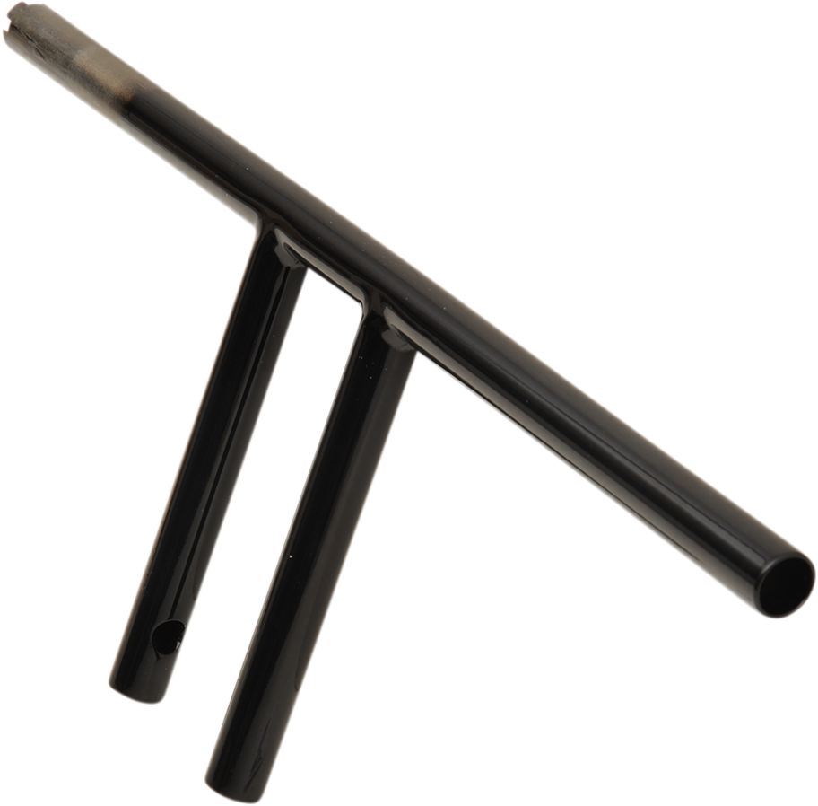 Drag Specialties 1" T-Bar - Dimpled - Straight - 8" - Black
