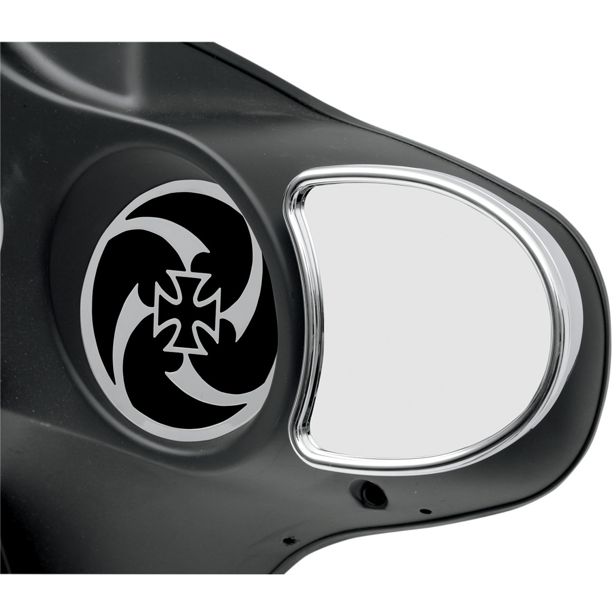 Drag Specialties - Mirror - Side View without Blind Spot - Half-Moon - Chrome