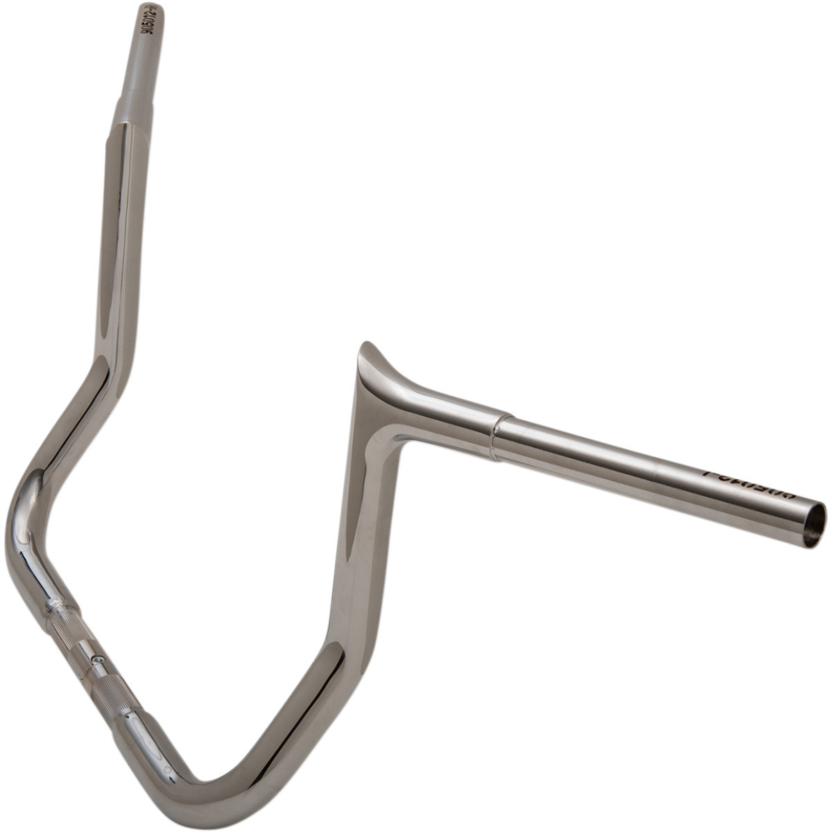 FAT Baggers INC. #905012 - 1-1/4" EZ Install Pointed Top Handlebar - 12" - Chrome