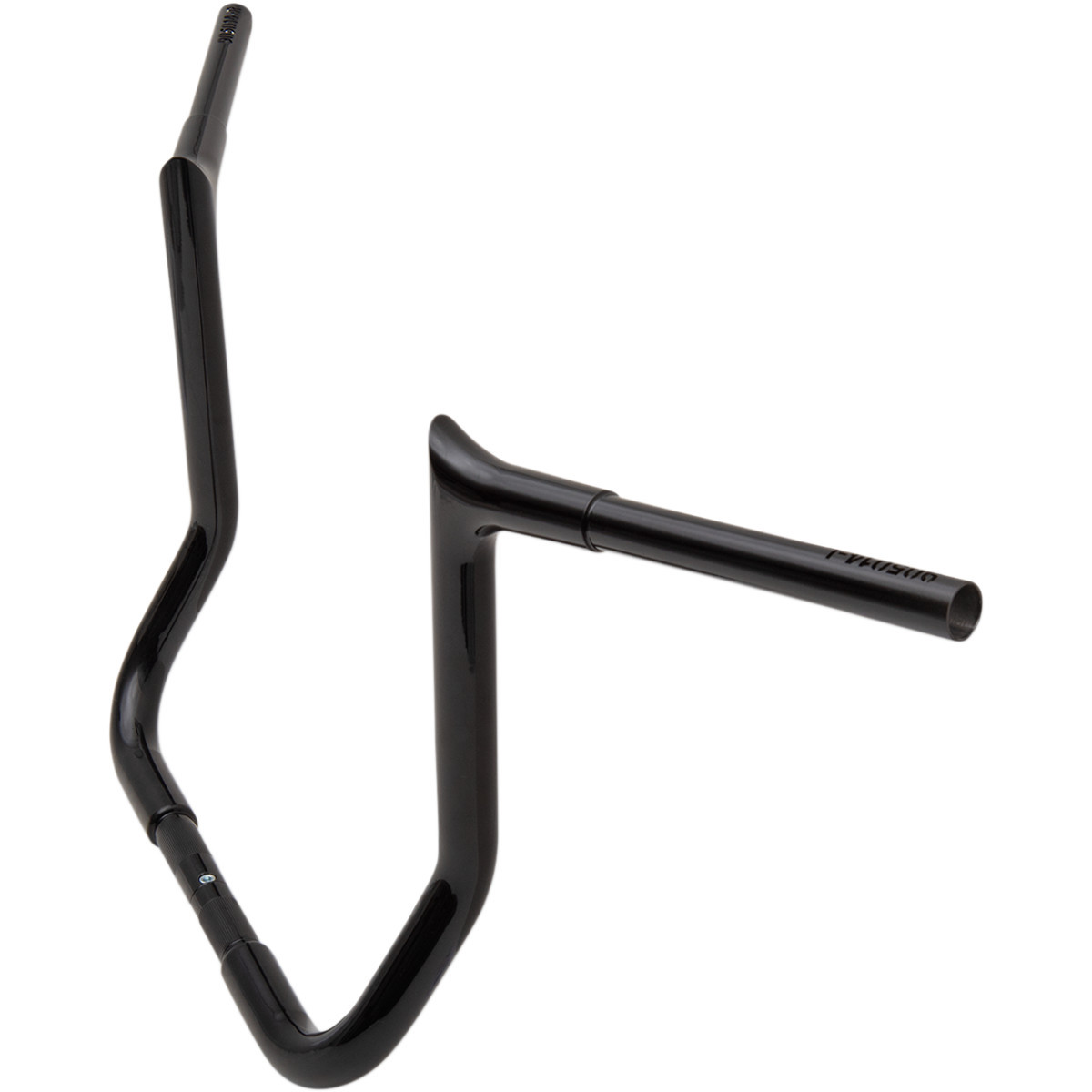 FAT Baggers INC. #905014-B - 1-1/4" EZ Install Pointed Top Handlebar - 14" - Black