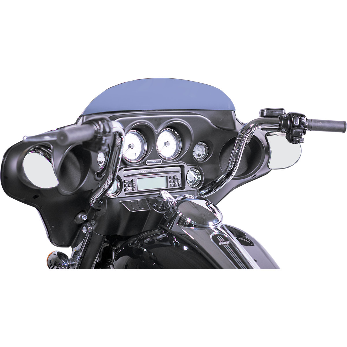 FAT Baggers INC. #903012 - 1-1/4" EZ Install Round Top Handlebar - 12" - Chrome