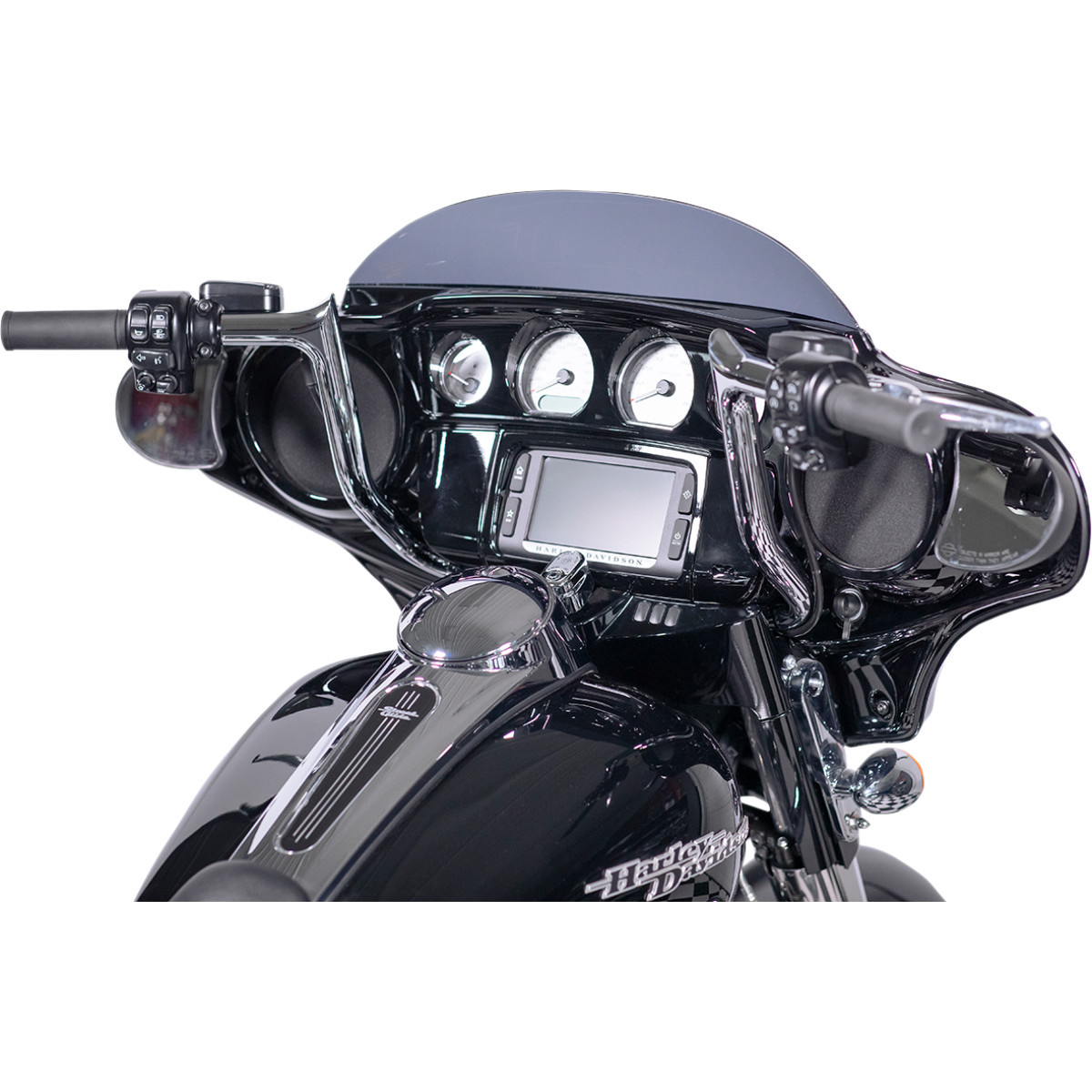 FAT Baggers INC. #909116 - 1-1/4" EZ Install Pointed Top Handlebar Kit - 16" - Chrome