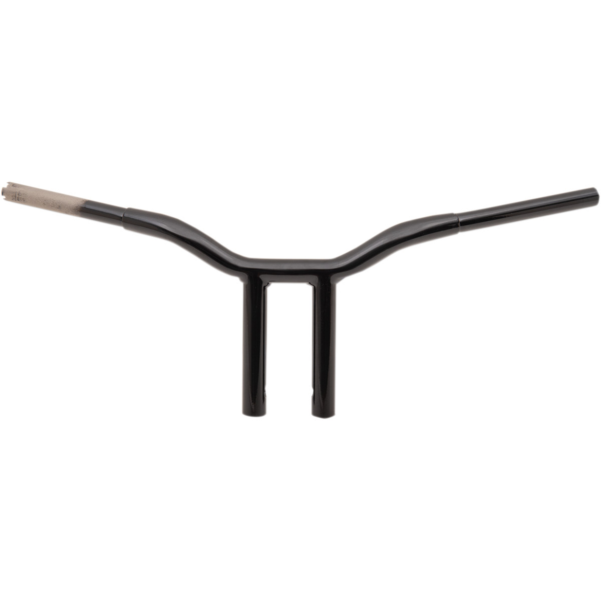 LA Choppers #LA-7337-10B - Kage Fighter Welded Straight-Riser Handlebar - One Piece - 10" - Black