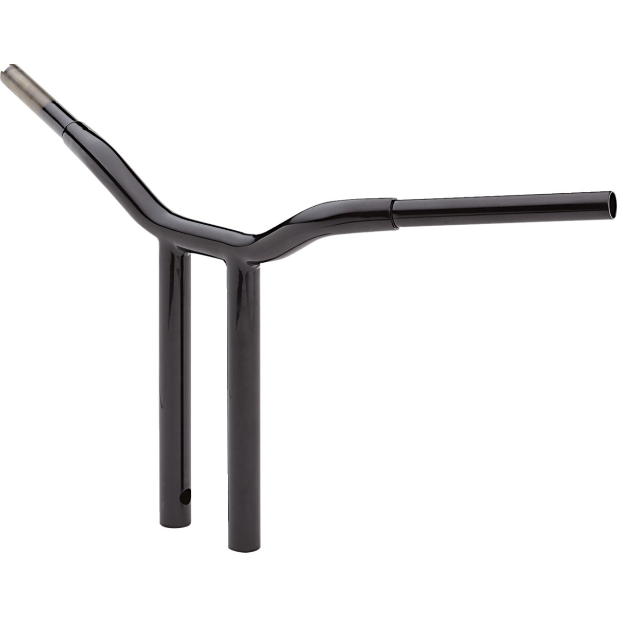 LA Choppers #LA-7337-14B - Kage Fighter Welded Straight-Riser Handlebar - One Piece - 14" - Black