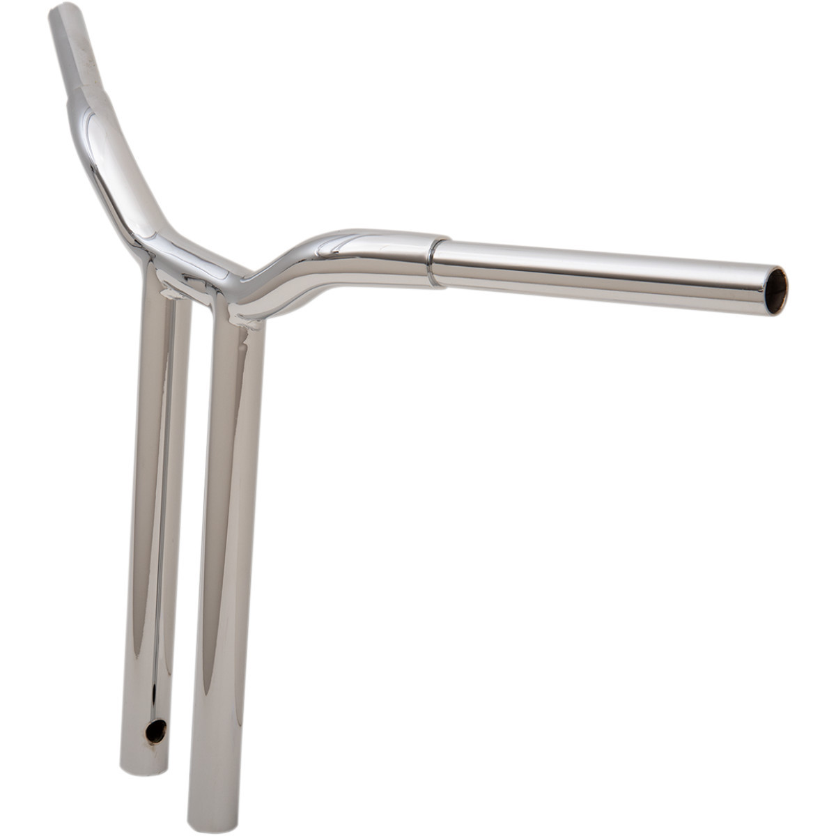 LA Choppers #LA-7337-16 - Kage Fighter Welded Straight-Riser Handlebar - One Piece - 16" - Chrome