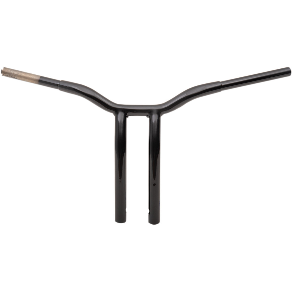 LA Choppers #LA-7338-14B - Kage Fighter Welded Bent-Riser Handlebar - One Piece - 14" - Black
