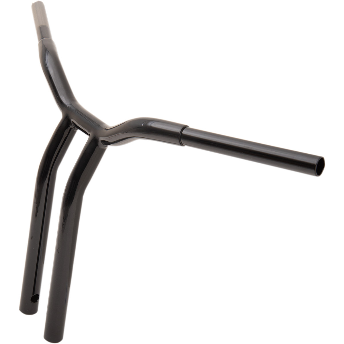 LA Choppers #LA-7338-16B - Kage Fighter Welded Bent-Riser Handlebar - One Piece - 16" - Black