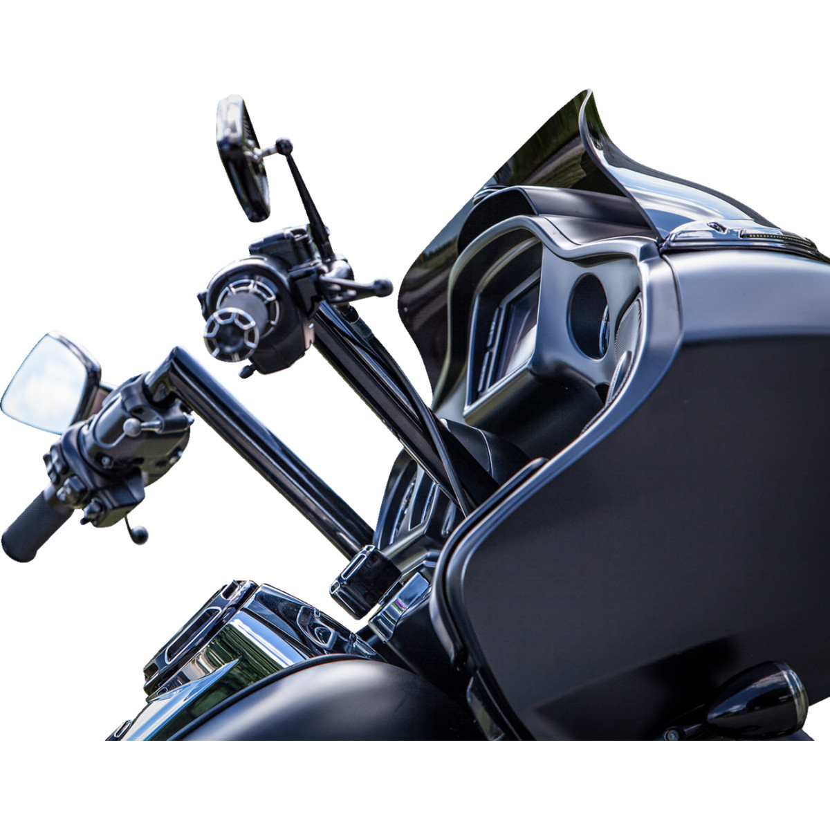 Khrome Werks #300722 - Buck-50 Handlebar - FLT - 12" - Black