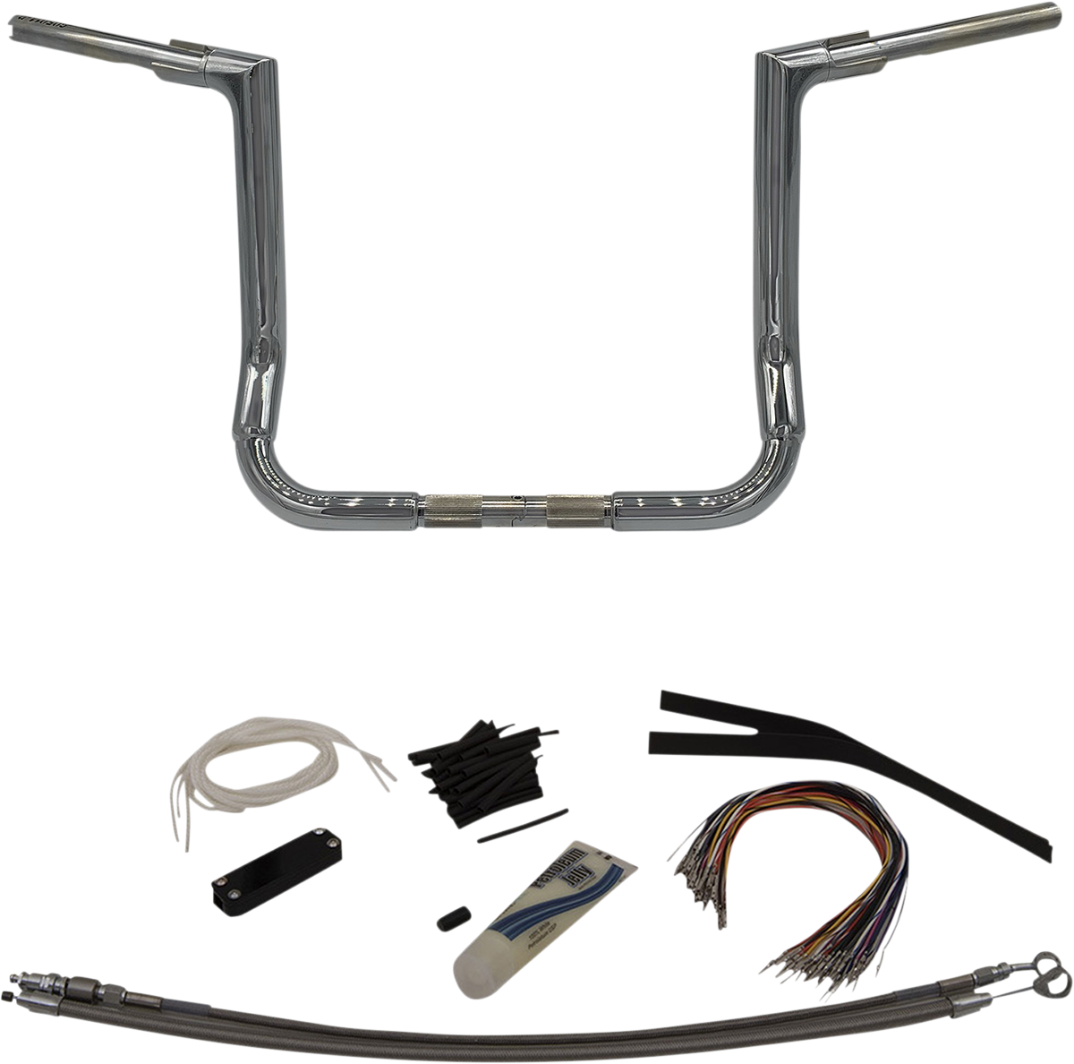 Handlebar Kit - Flat Top - 14" - Chrome