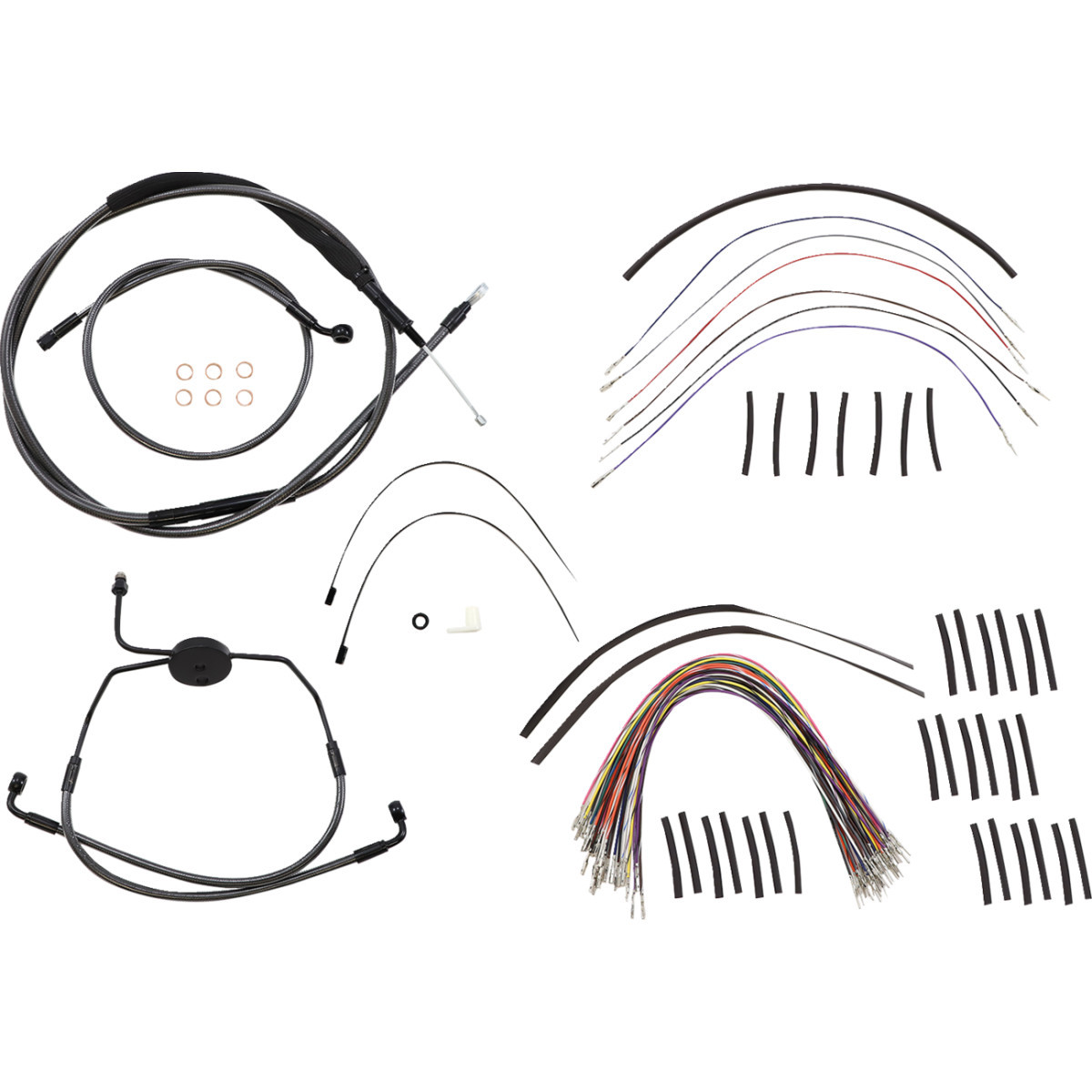 Magnum Shielding #48830-414 - 1-1/4" Viking Handlebar Installation Kit - 14" - Black Pearl™